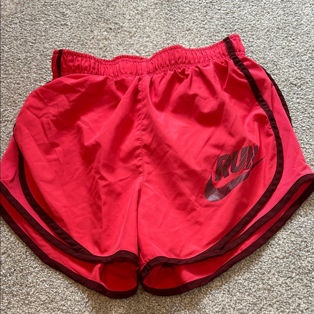 Nike Women's Vibrant Red Athletic Shorts